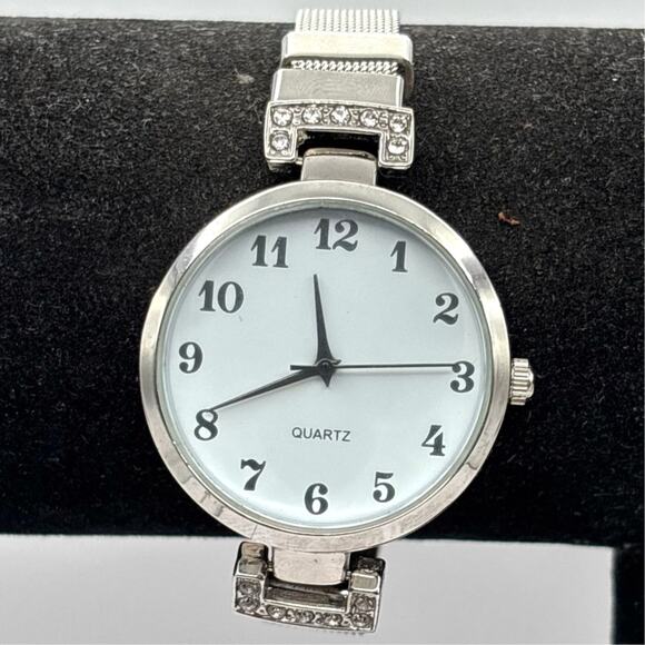 Silver Crystal Watch - Picture 1 of 5